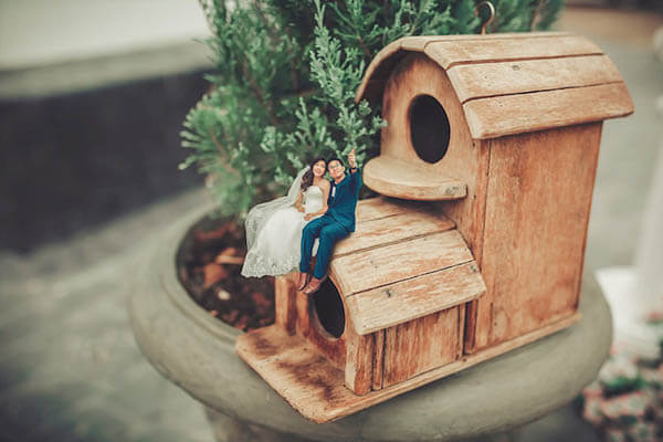 Whimsical Wedding Photography Which Places Couples in Tilt-shift World