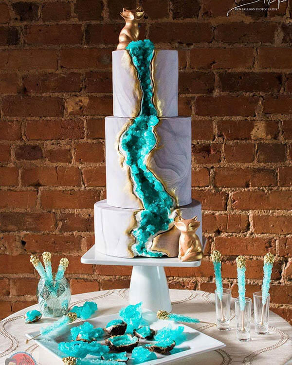 Stunning Geode Cake, a New Trend in Cake Design