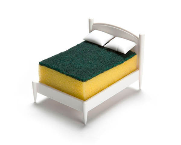 Bed For Sponge? A Playful Sponge Holder Let Your Sponge Have a Clean Dream