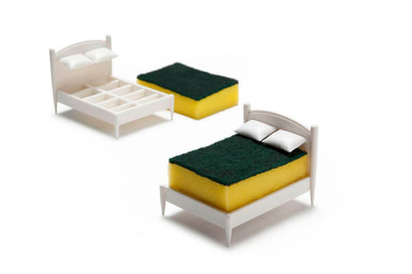 Bed For Sponge? A Playful Sponge Holder Let Your Sponge Have a Clean Dream