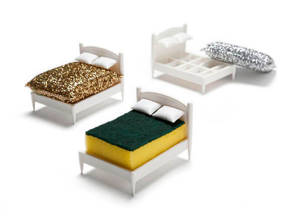 Bed For Sponge? A Playful Sponge Holder Let Your Sponge Have a Clean Dream