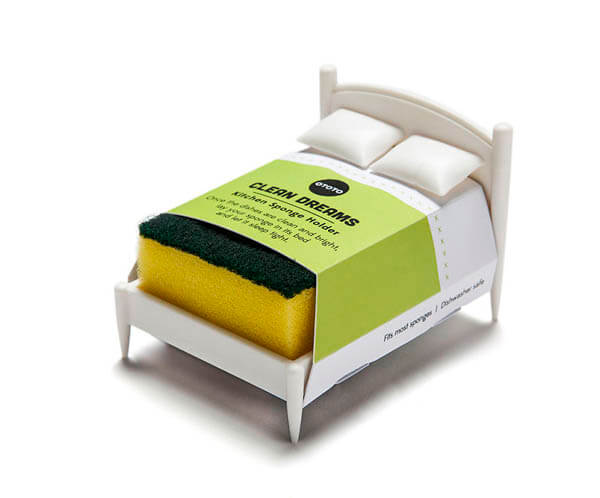 Bed For Sponge? A Playful Sponge Holder Let Your Sponge Have a Clean Dream