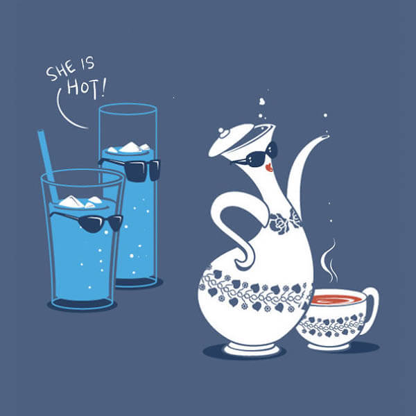 Hilarious Illustration about Daily Lives of Foods and Drinks