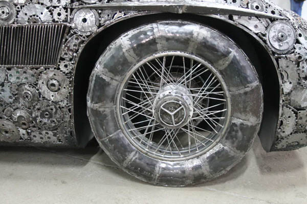 Iconic Automotive Built from Scrap Metal by 50 Artists Over 5 Years