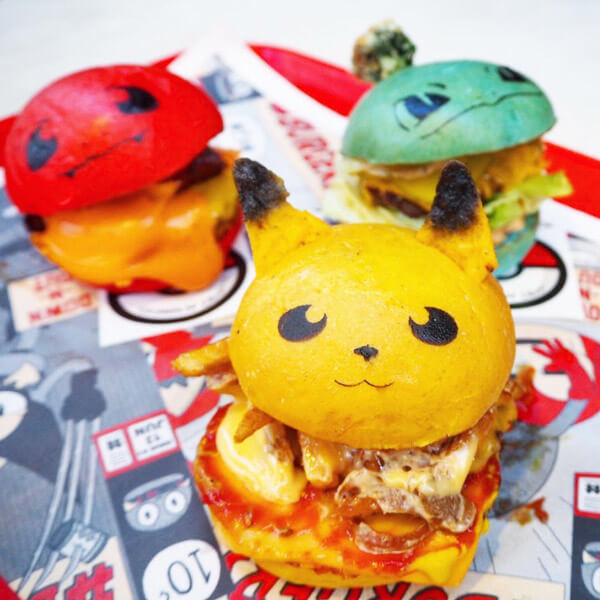 Adorable Pokémon Inspired Burgers