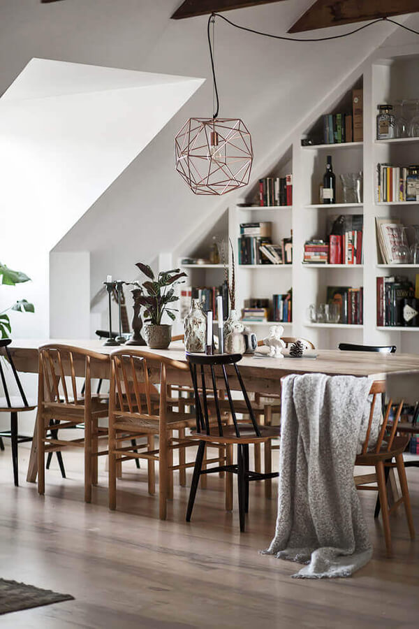 Elegant and Sophisticated Attic Apartment in Sweden