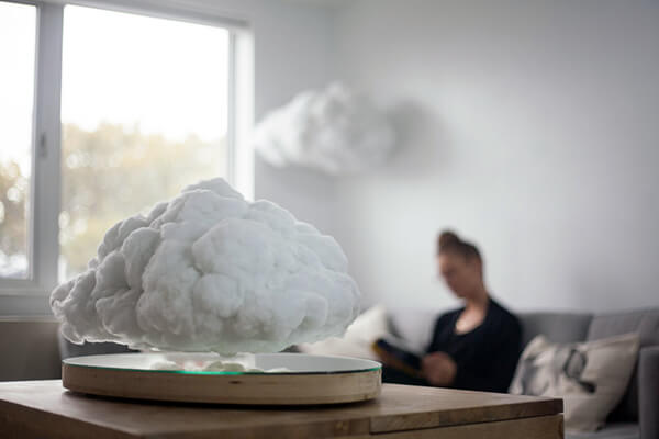 Making Weather: an Innovative Floating Cloud-shaped Speaker