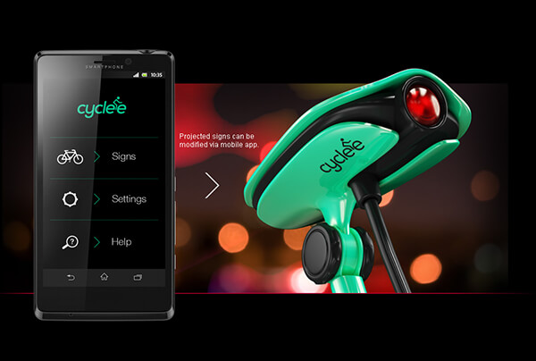 CYCLEE: Sign Projector for the Safety of Bike Rider