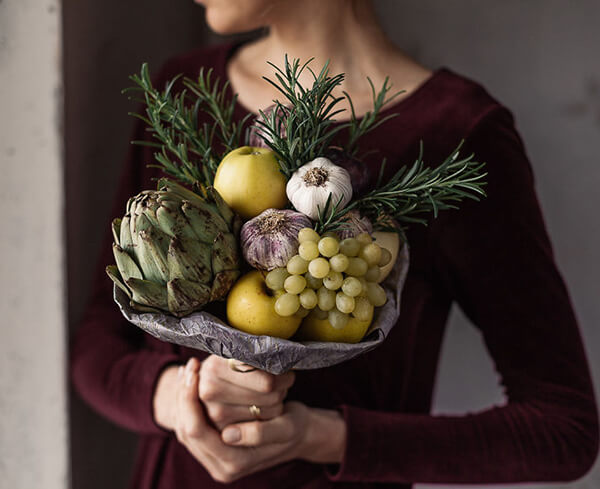 One-Of-A-Kind Bouquets Made out of Food