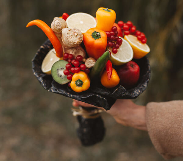 One-Of-A-Kind Bouquets Made out of Food