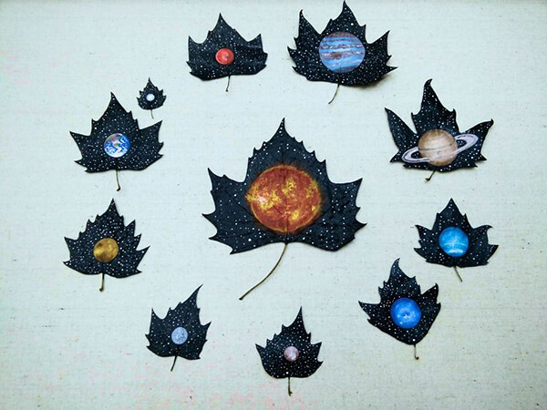 Magical and Mystical Painting on Fallen Leaves