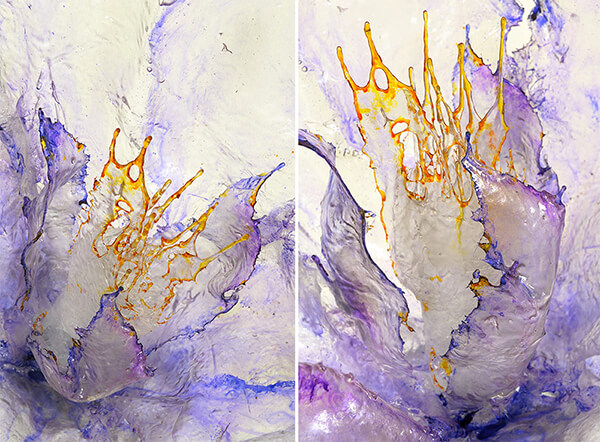 冷冻瞬间：飞溅树脂玻璃雕塑