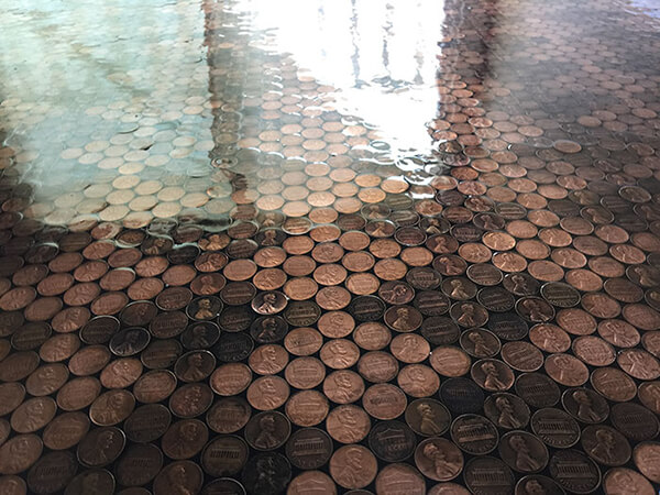 New Flooring Made Out of 13,000 Pennies