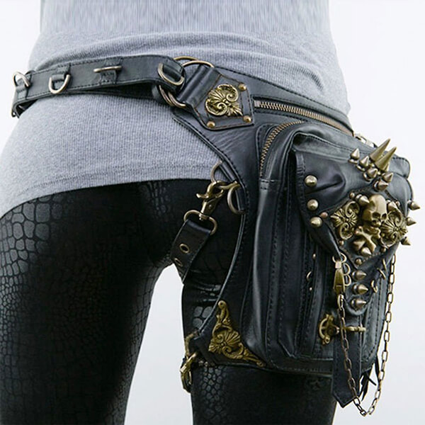 Badass Steampunk Style Waist Bag Design Swan