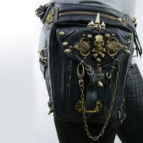 Badass Steampunk Style Waist Bag Design Swan