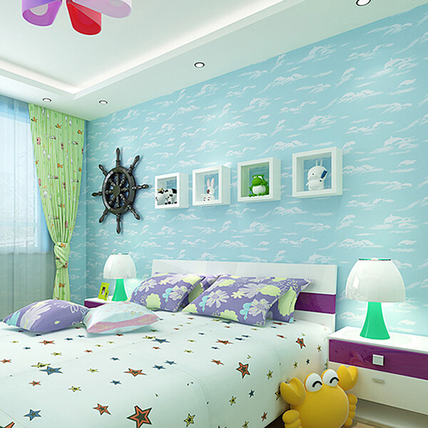 Kids Room Fish Wallpaper Design Ideas