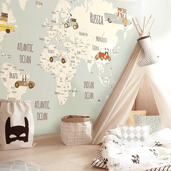 27 Cute Kid's Room Wallpaper Ideas - Design Swan