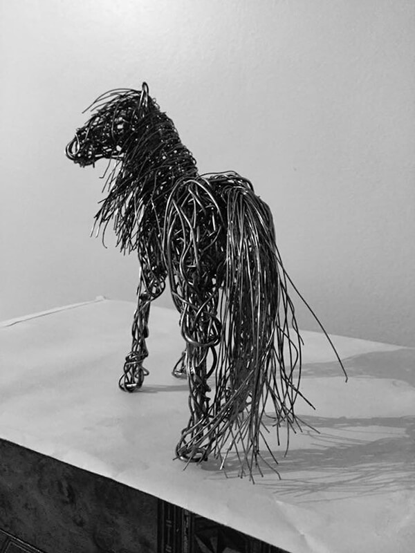 Wire Animal Sculptures in Motion by Candice Bees