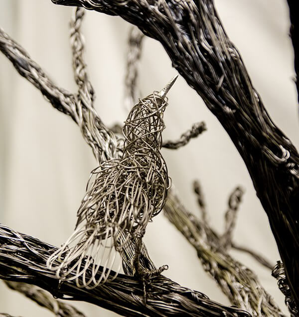 Wire Animal Sculptures in Motion by Candice Bees
