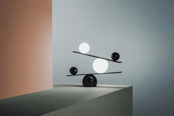 Balance Lamp: Dark and Light, Black and White, All in One Lamp