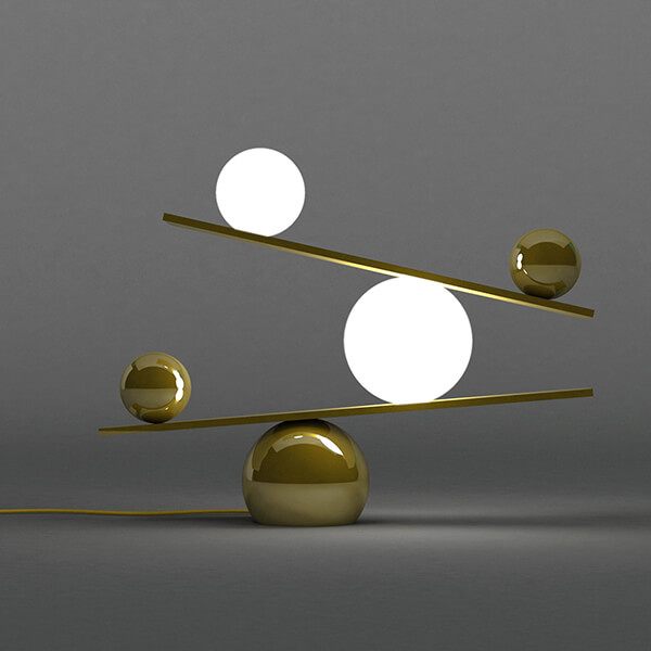 Balance Lamp: Dark and Light, Black and White, All in One Lamp