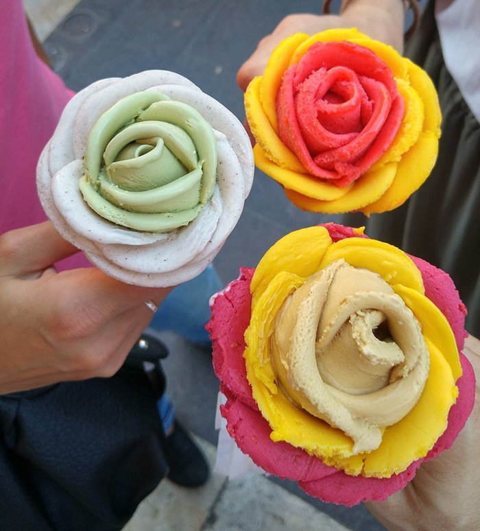 Gelato Flower Icecream is Too Pretty To Eat