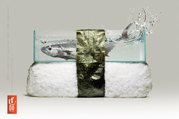 Creative Sushi Ads Try to Prove How Fresh Sushi Can Be