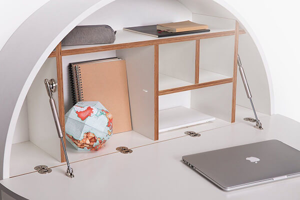 Pill Wall Mounted Desk: a Multifunctional and stylish Cabinet Can Double as Work Surface