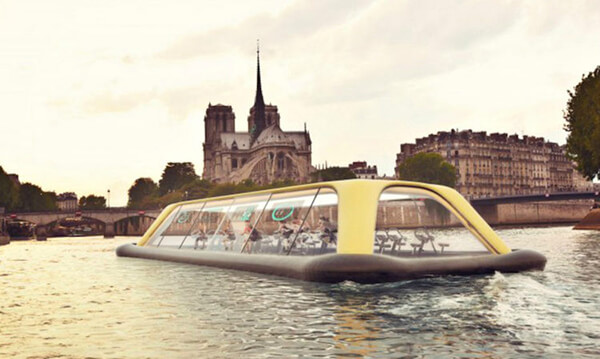 Paris Navigating Gym: Floating Gym Powered by Human Energy