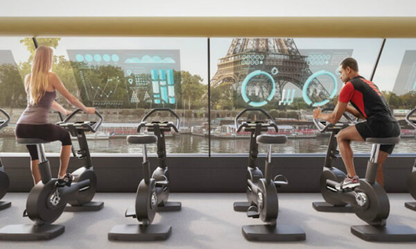 Paris Navigating Gym: Floating Gym Powered by Human Energy