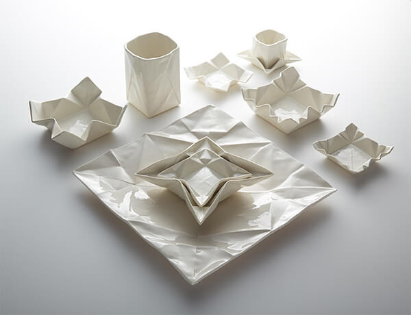 Unusual Ceramic Origami Tableware by Moij Design