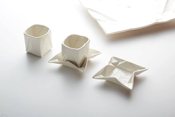 Unusual Ceramic Origami Tableware by Moij Design