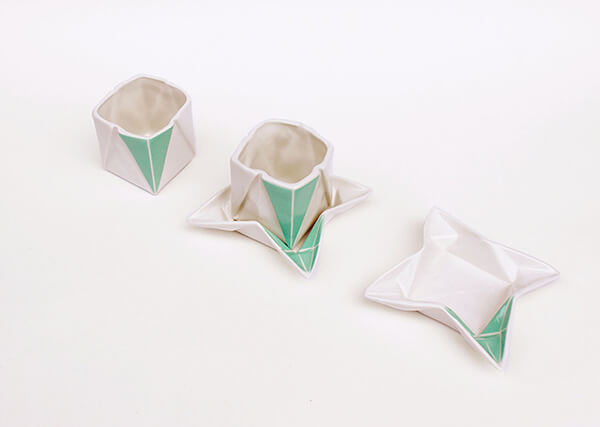 Unusual Ceramic Origami Tableware by Moij Design