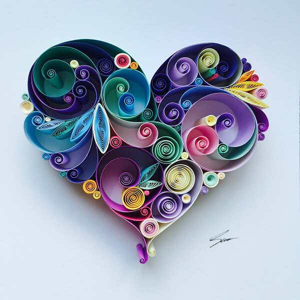 Beautifully Quilled Paper Art by Sena Runa