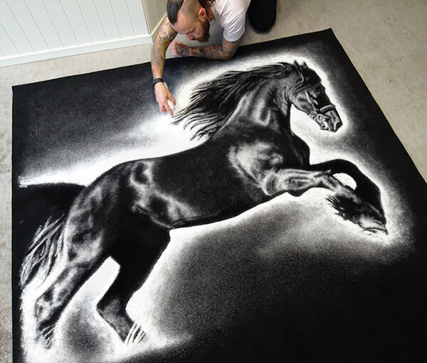 Impressive Salt Painting by Dino Tomic