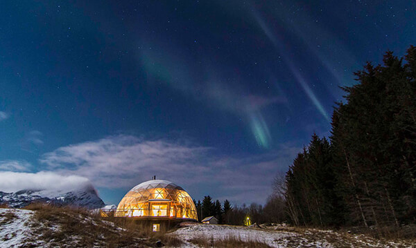 Family of Six Live in A Self-Built House Under A Solar Geodesic Dome In The Arctic Circle