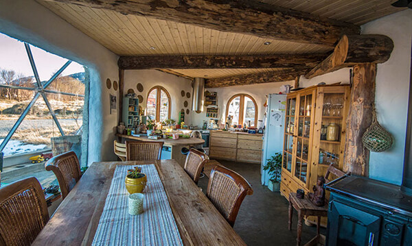 Family of Six Live in A Self-Built House Under A Solar Geodesic Dome In The Arctic Circle