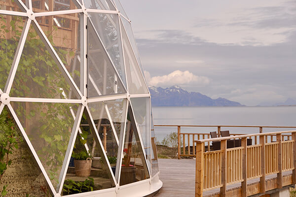 Family of Six Live in A Self-Built House Under A Solar Geodesic Dome In The Arctic Circle