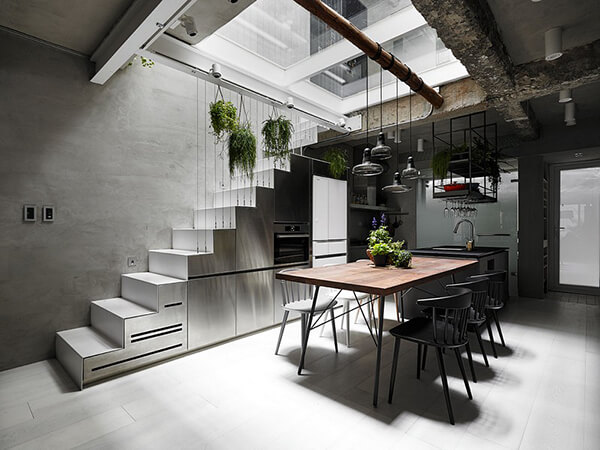 House W: The Unusual Old Three-story Townhouse with Glass Floor in Taipei