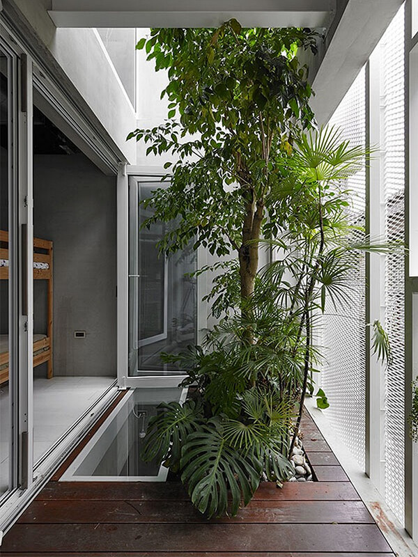 House W: The Unusual Old Three-story Townhouse with Glass Floor in Taipei