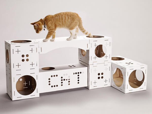 10 Unusual Cardboard Cat Playhouses