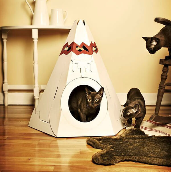 10 Unusual Cardboard Cat Playhouses