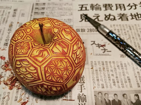 Geometric Style Food Carving by Gaku