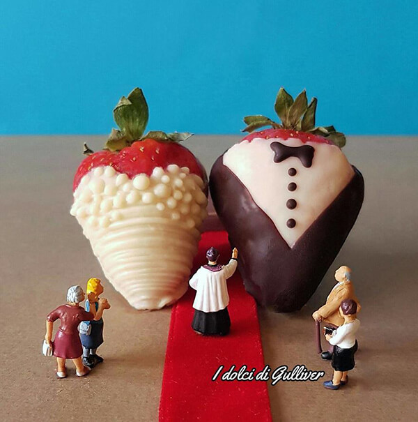 Playful Miniature Desserts World by Matteo Stucchi