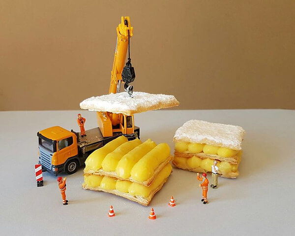 Playful Miniature Desserts World by Matteo Stucchi
