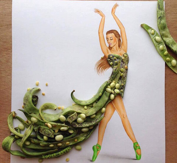 Fabulous Fashion Illustration Blend With Everyday Food