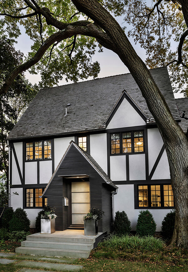 Unique Tudor Style Residence with a Modern Addition in Rye, New York