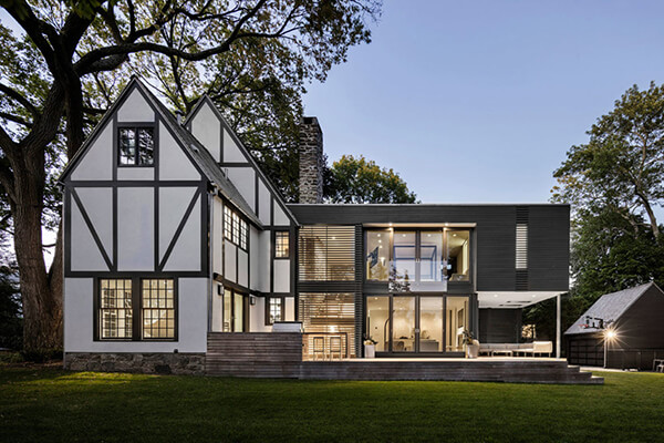 Unique Tudor Style Residence with a Modern Addition in Rye, New York