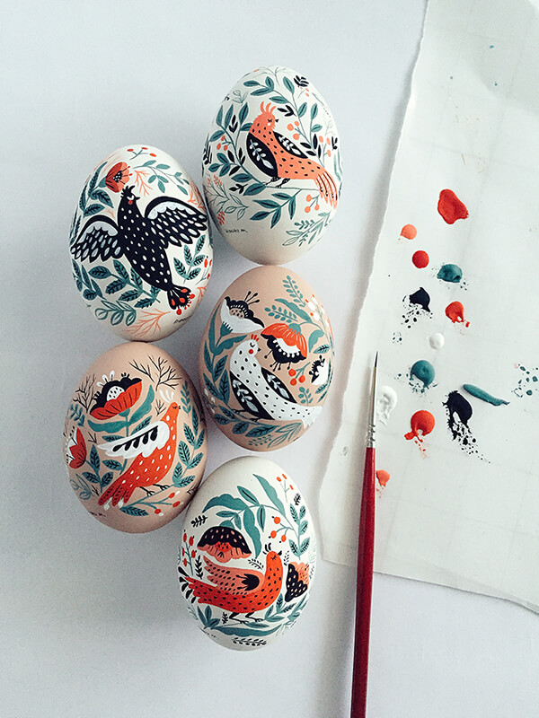 Colorful and Delightful Hand Painted Easter Eggs by Dinara Mirtalipova