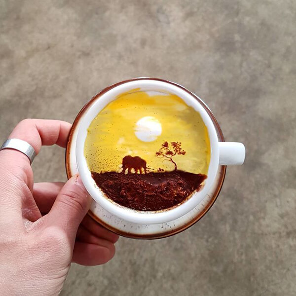 Cremart: Unbelievable Art on Coffee by Kangbin Lee